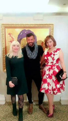 Sergio gallardo junto a yufang Huo y Paloma Aznar "Vampirella"